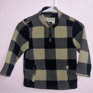 Cody James Kids Black and Tan Plaid Sweatshirt